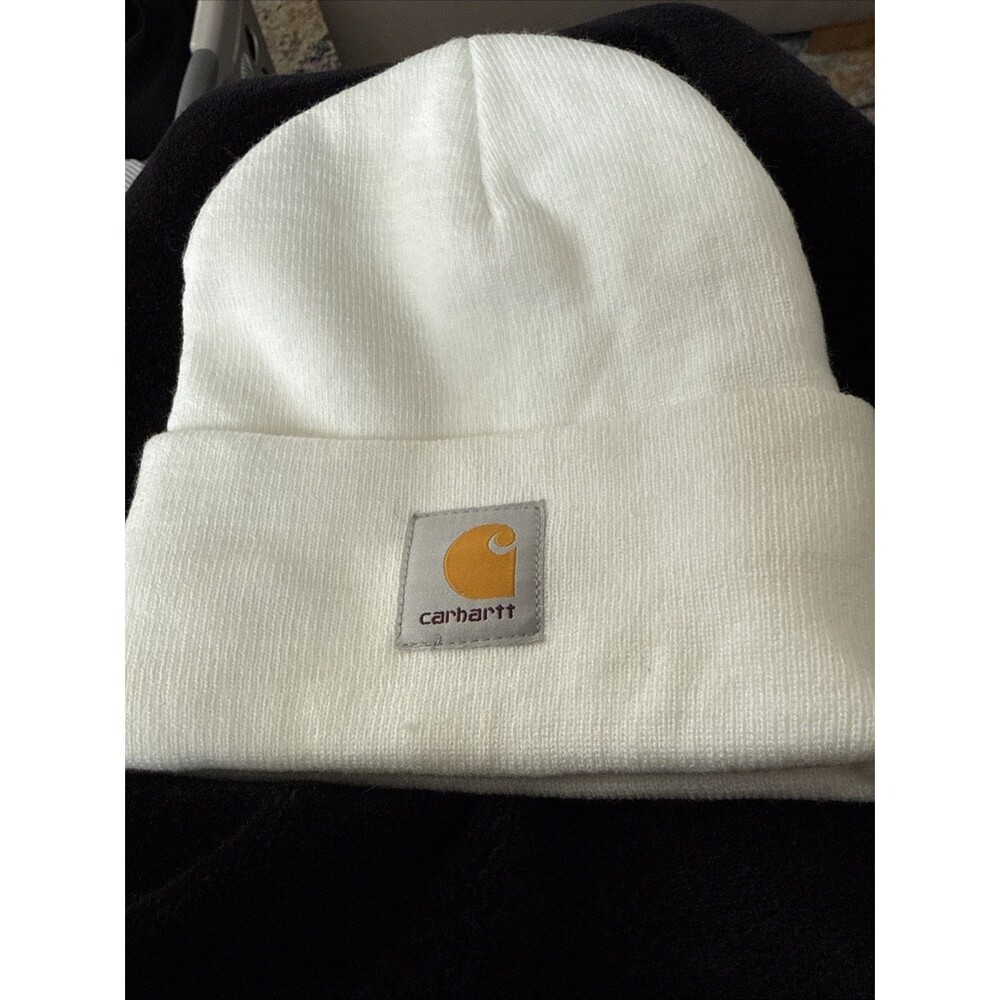 Carhartt Unisex Knit Cuffed Beanie Classic Hat Cap Cream